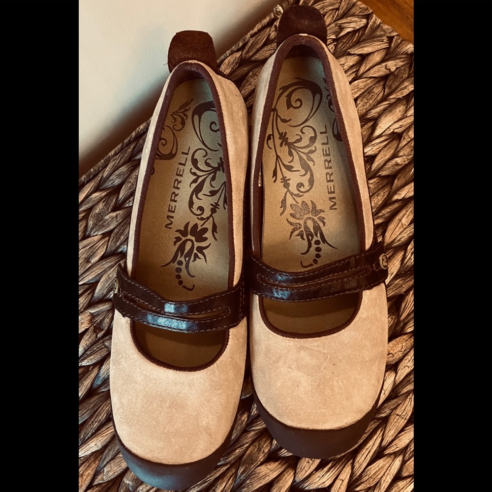 Merrell Plaza Bandeau Cark Taupe Mary Jane